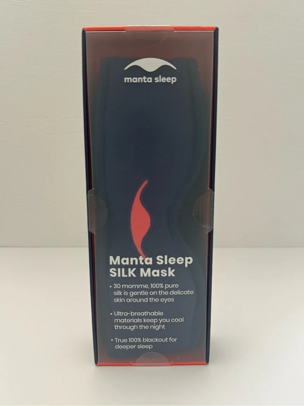 Manta Sleep SILK Mask 30 momme, 100% pure Silk, 100% blackout